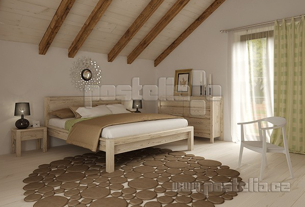 Postele z  masivu