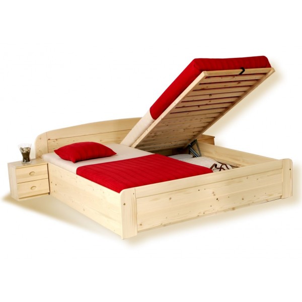 Postel s úložným prostorem